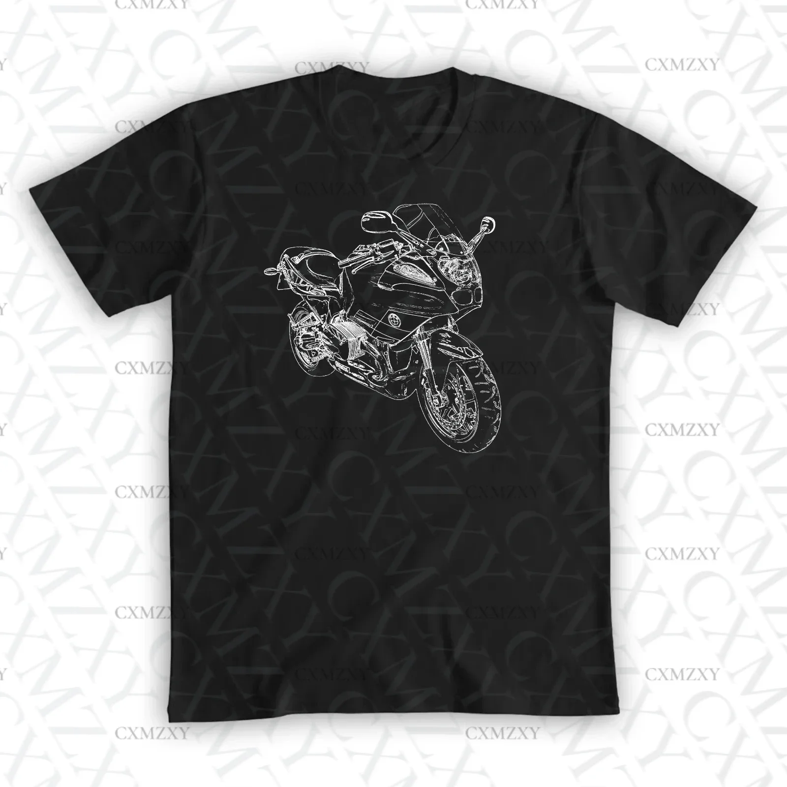 

Men T Shirt Casual R1100S Portrait T-shirt Graphic Summer Short Sleeves 100% Cotton S-3XL Cool Tee