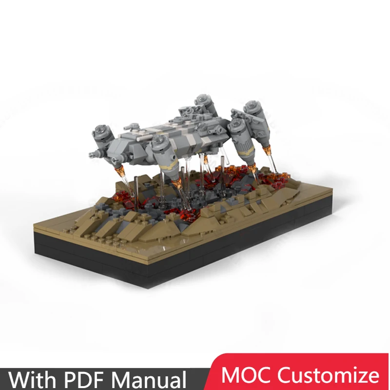 

Hot 665 PCS MOC Spaceship Aircraft Building Model Custom Puzzle Technology Creative Assembly Advanced Christmas Birthday Gifts