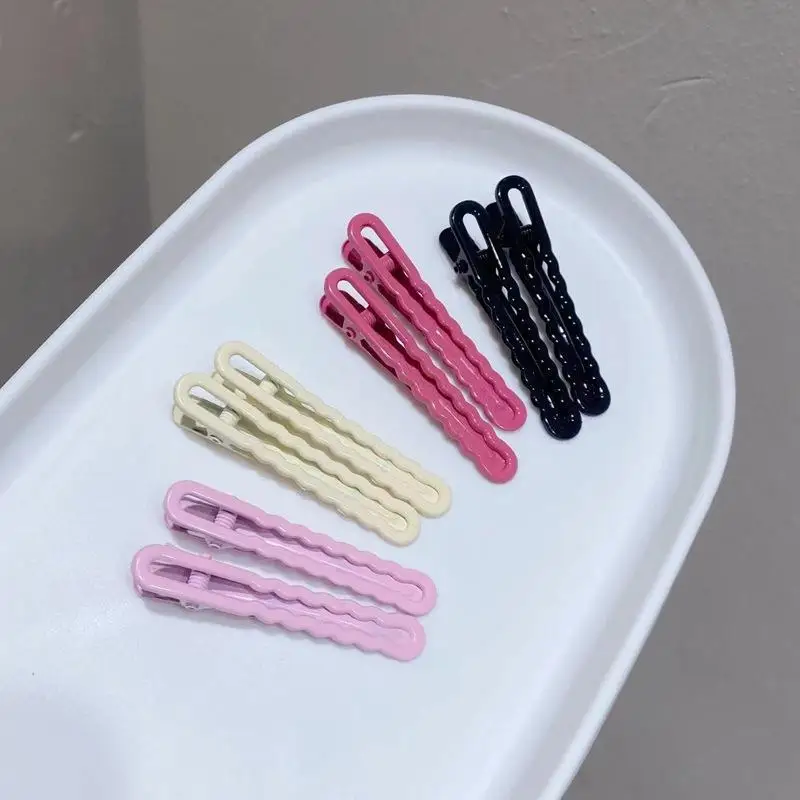 10 Stück Bunte Rutschfeste Haarspangen mit Matter Wellenstruktur, Styling-Accessoires, Niedliche Haarklammern für Tägliches Make-up und Reisen – Detail 4