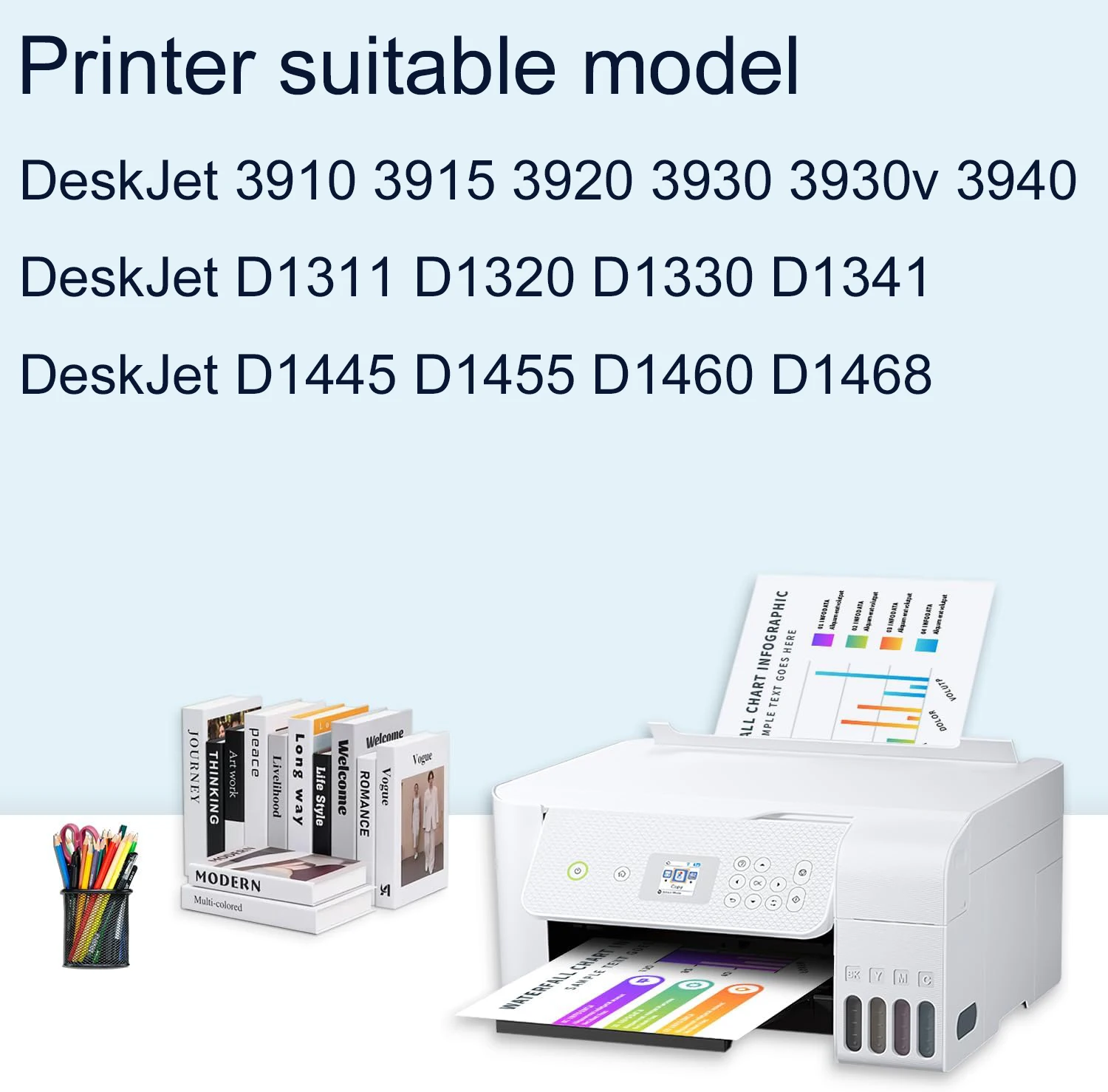 Vilaxh 21XL 22XL Ink Cartridge for HP 21 22 Deskjet 3915 3920 F380 F2180 F2280 F4100 F4180 F2100 F2200 F300 for hp 21 and 22