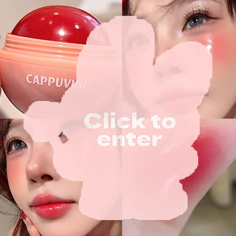 Cappuvini Juice Blush Ball Water Light Fard Schiarente Viso Colore facile Fard multiuso Trucco adatto per labbra e guance