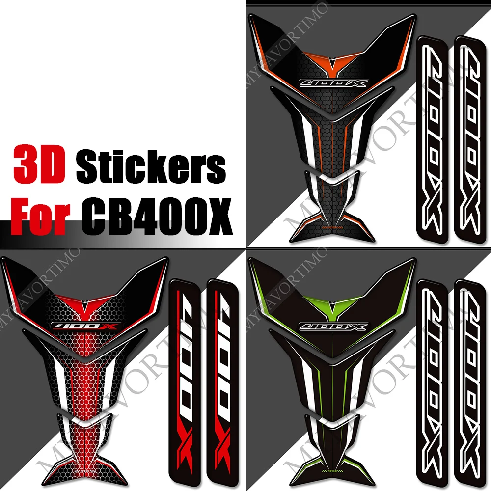 

For Honda CB 400 X 400X CB400X Motorcycle Tank Pad Stickers Decal Side Gas Knee Grip Protector Fairing Fender Emblem