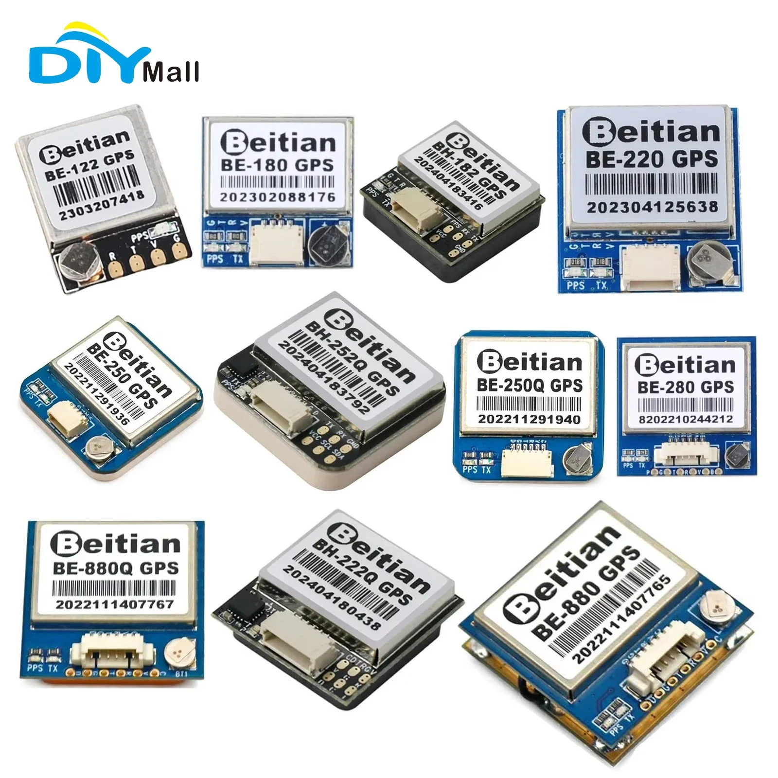 

GPS-модули BE-180/BE-220/BE-250/BE-280/BE-450/BE-250Q/BE-880/BE-880Q Приемник GNSS со сверхнизким энергопотреблением для отслеживания транспортных средств и дронов