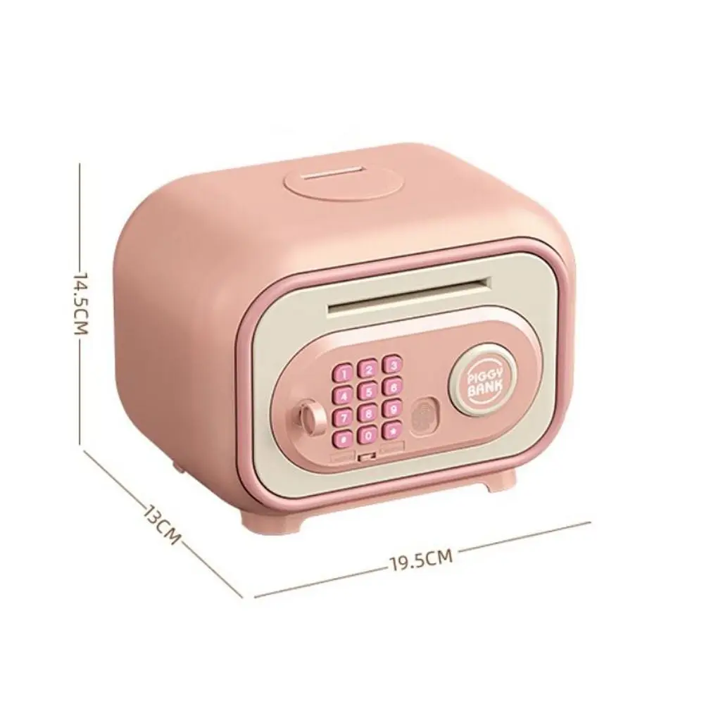 Serrure par mot de passe banque coffre-fort boîte de rangement d'empreintes digitales enfants tirelire coffre-fort ATM boîte d'épargne enfants/
