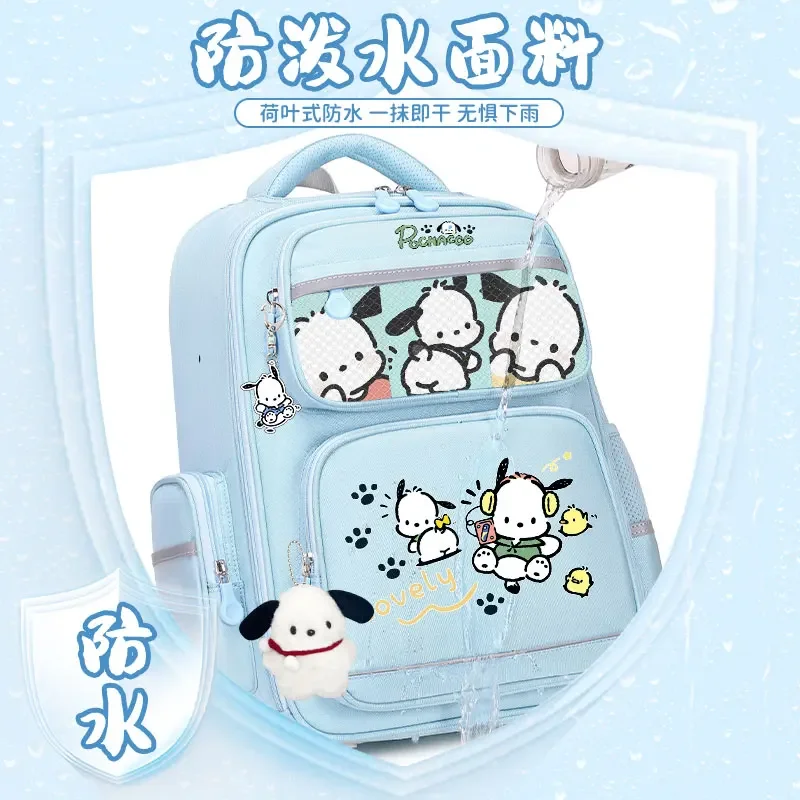 Sanrio mochila escolar impermeable para estudiantes, mochila bonita, impermeable, resistente a las manchas, informal y ligera, hombrera