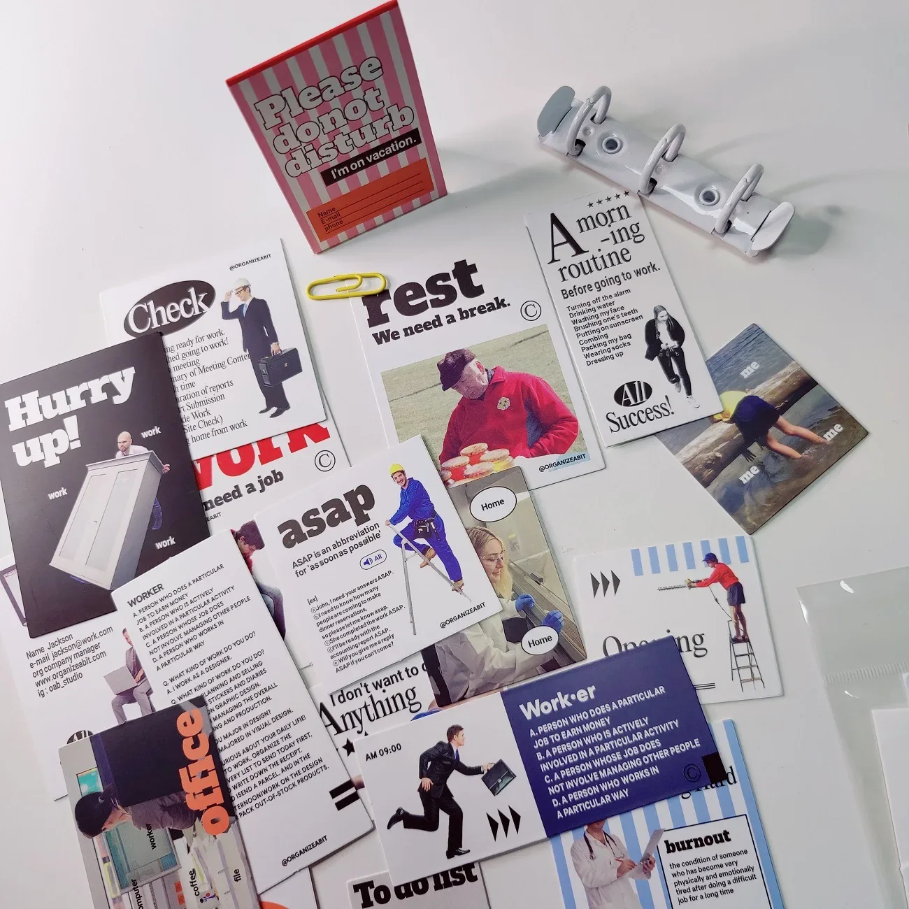 شخصيات OAB الكورية 202hosil مجلة المناظر الطبيعية الرجعية سكرابوكينغ المواد الزخرفية التصوير الفوتوغرافي ملصق حزمة