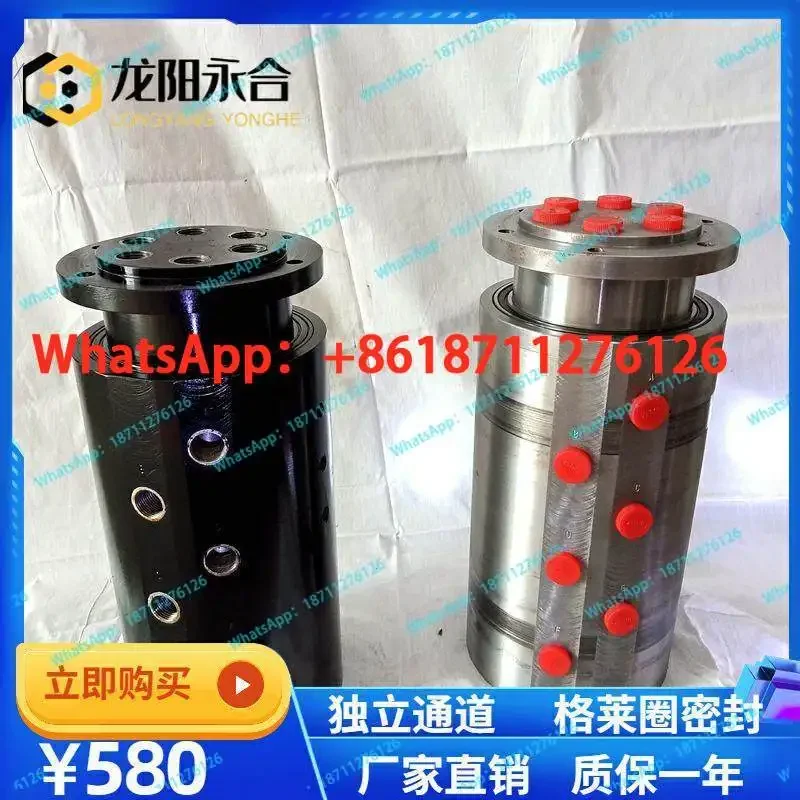 High Pressure 40MPA Hydraulic Fittings Pneumatic 6-Way Thread 360 Center Slewing Joint 1 Point to 6 Minutes Manufacturer Spot