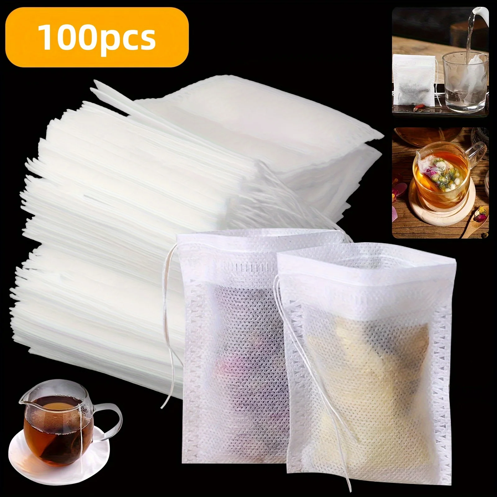 Kitchen Room Gadgets - 100 шт. одноразовые чайные пакетики, пустые