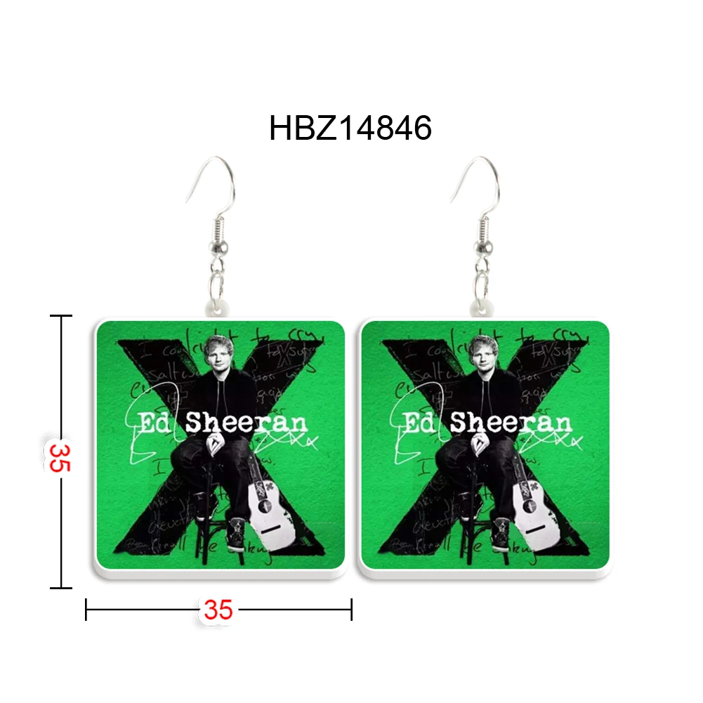 Star singer ed sheeran Earrings Big Long Dangle Drop Unique North America Animal Jewelry For Women Girls Kid Gift