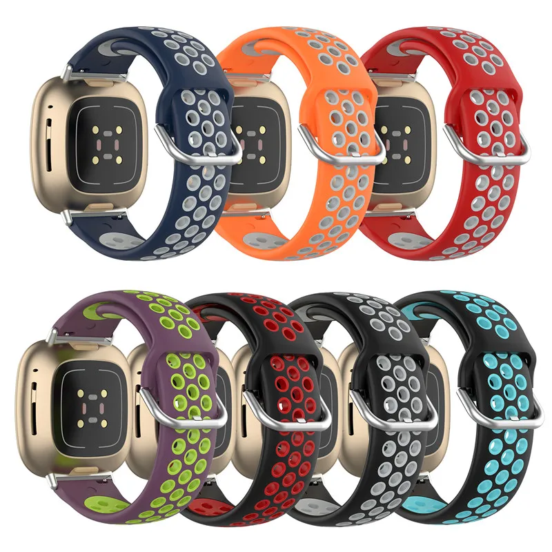 Sport Strap For Fitbit Sense Band Silicone Bracelet Wristband For Fitbit Versa 3 4/ Fit bit Sense Smart Watch Replacement Correa