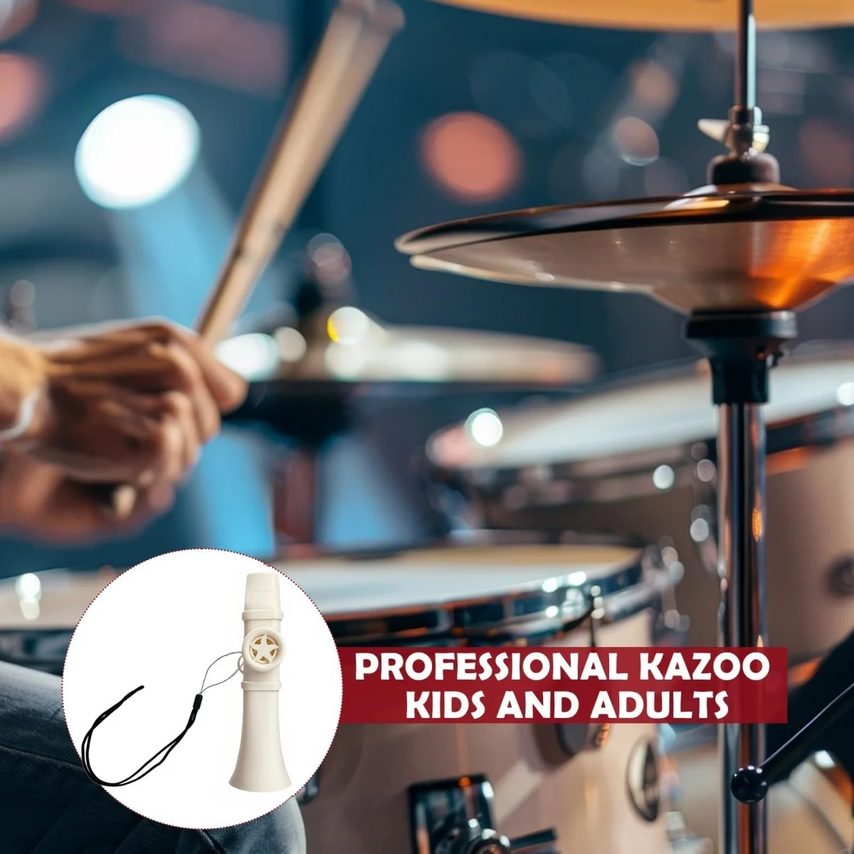 Miwayer جديد كازو هارمونيكا خفيف الوزن مع حبل للرقبة رفيق جيد فلوت آلة موسيقية/عشاق موسيقى البيانو والجيتار #5