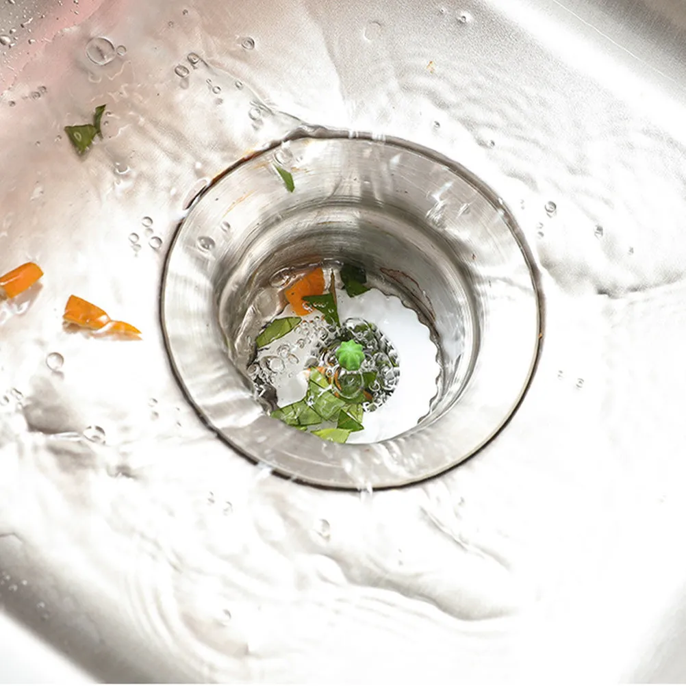 2Set Kitchen Sink Filter Premium Plastic Wear-Resistant Anti-Blocking Hair Residue Strainer Floor Drain Cover for Home
