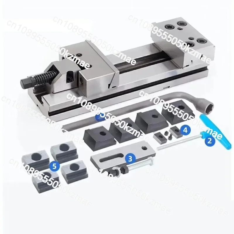GT125 / 5 Inch High Precision Manual Flat Vice Tool Maker Vise for CNC Grinding Milling Machine