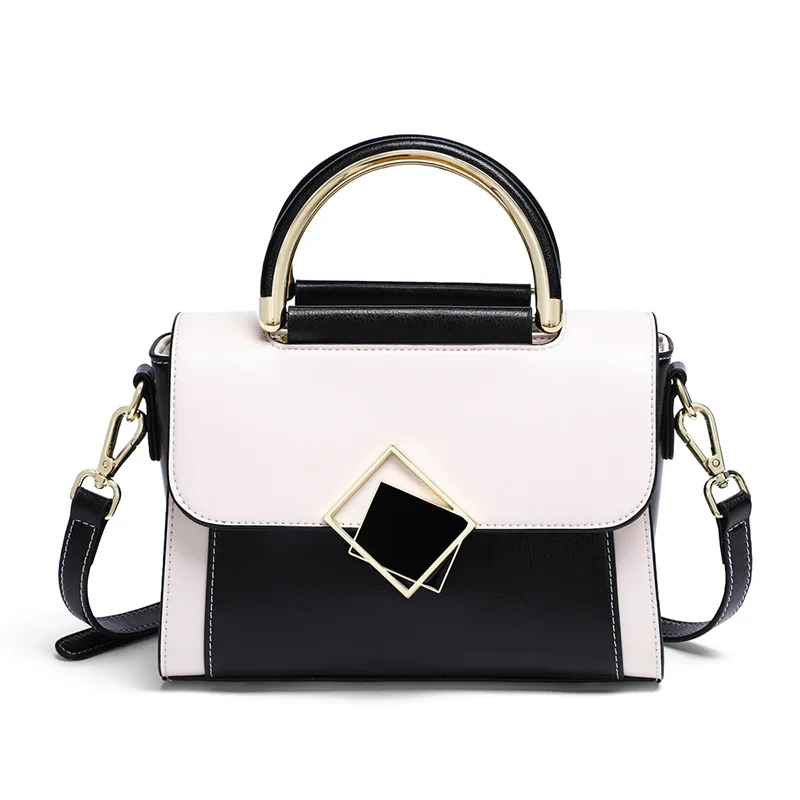 

New leather women's bag large capacity handbag Fashion trend commuter cowhide single shoulder crossbody bag