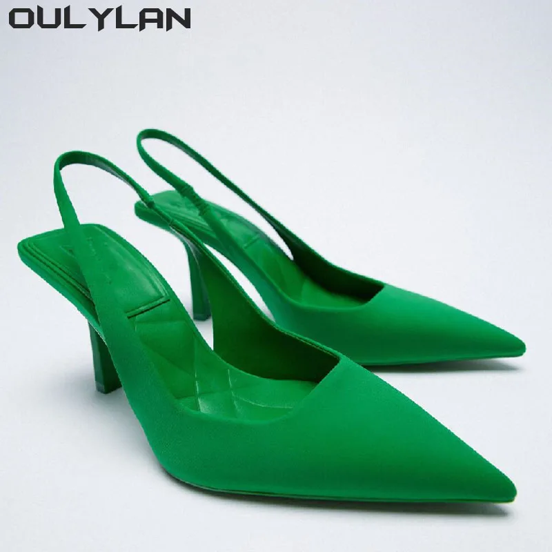 Oulylan High heeled Sandals Women\'s Shoes Fashion Pumps Pointed Toe High Heels Shallow Women\'s Sandals Shoes for Women