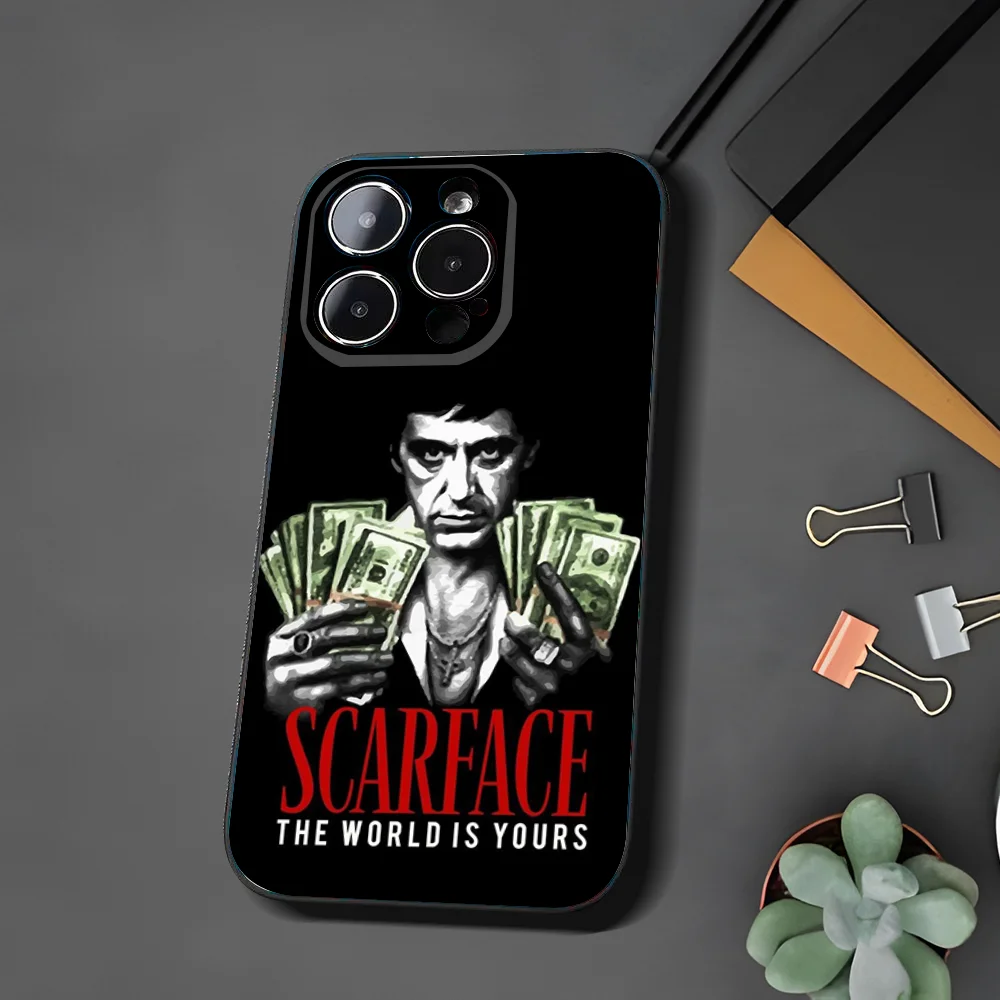 Scarface 1983 Film Al Pacino Movie Phone Case For Xiaomi 11 Redmi Note 11 5G 8T 9A 9 10T Note8Pro Note9 12SUltra Black Case