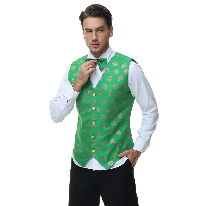 Хэллоуин День Святого Патрика ирландский счастливый клевер гоблин костюм для пары Германия Октоберфест баварское пиво девушка горничная косплей Dre@0Z *