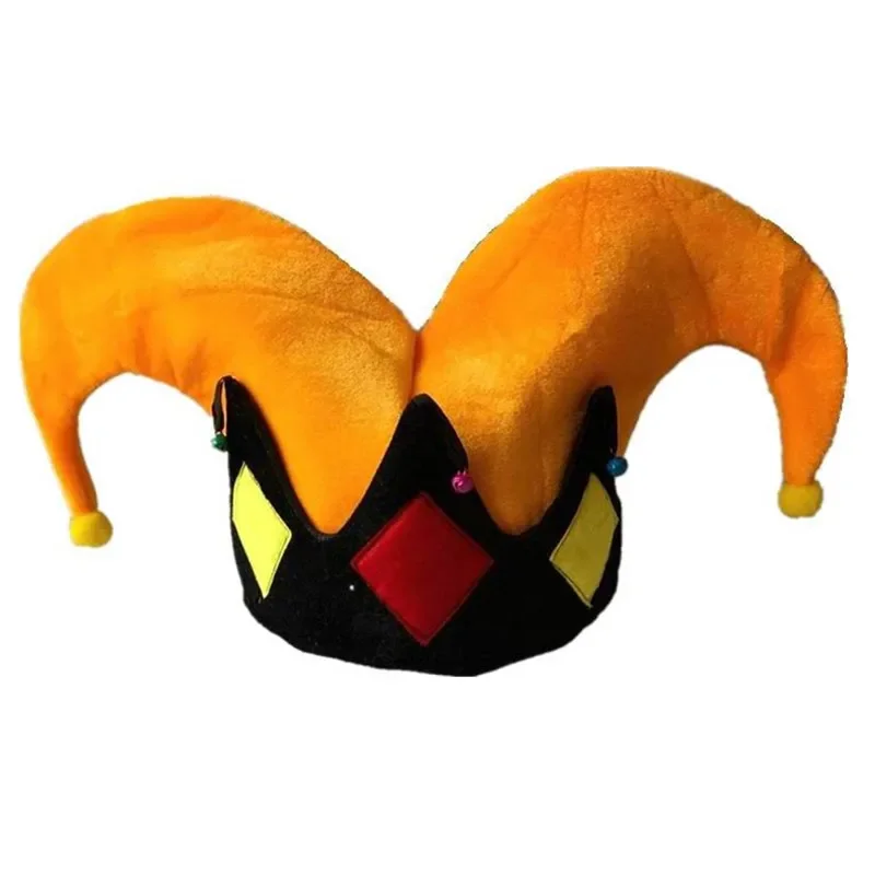 Adult Men Women Polka Dot Clown Cap Hat Birthday Cake Party Hats Performance Props Christmas Elf Halloween Costume Cosplay