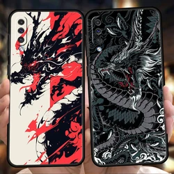 Chinese Dragon Phone Case for Samsung Galaxy A24 A13 A53 A73 A33 A22 A12 A02 A03 A05 A70 A50 A10 A20 5G Silicone Cover Shell Bag