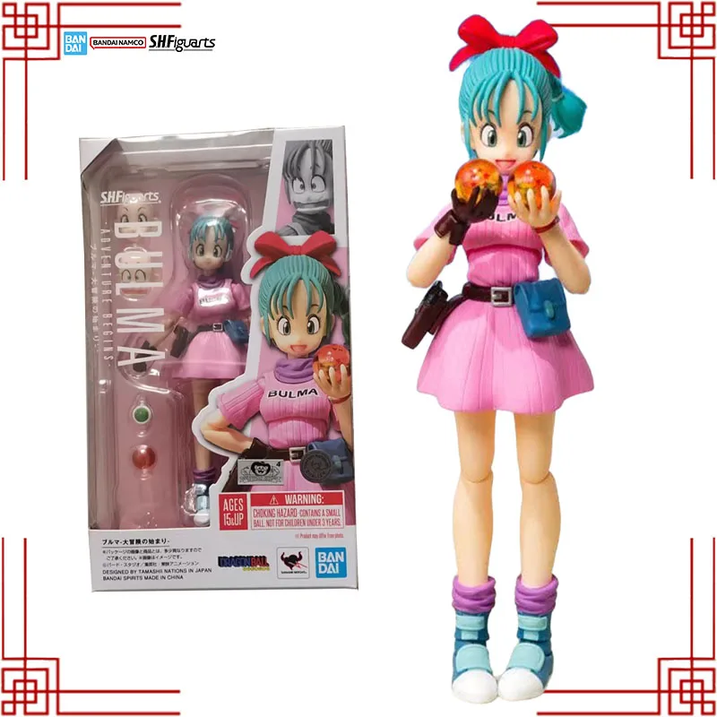 Bandai S.H.Figuarts Dragon Ball modèle Kit véritable SHF Bulma aventure commence Anime figurine pour enfants jouets cadeaux de noël