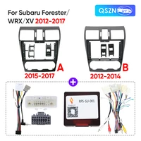 Para SUBARU FORESTER/WRX/XV 2012-2017 marco de Radio Multimedia para coche Panel de Fascia soporte de montaje para tablero adaptador decodificador Canbus