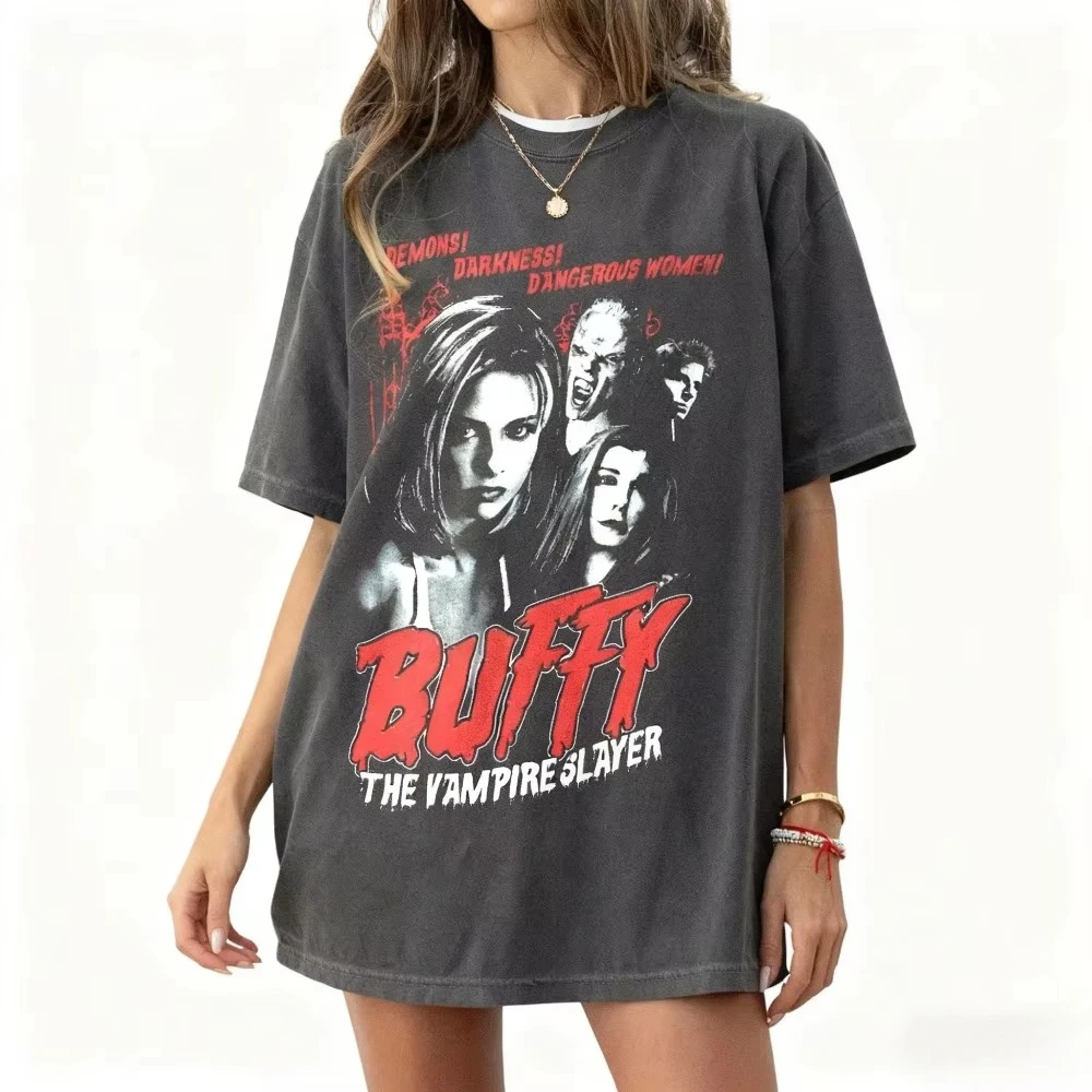Buffy The Vampire Slayer Shirt Horror Movie Tee Sunnydale Razorback Sweatshirt Dingoes At My Baby Buffy Shirt Buffy Clothing