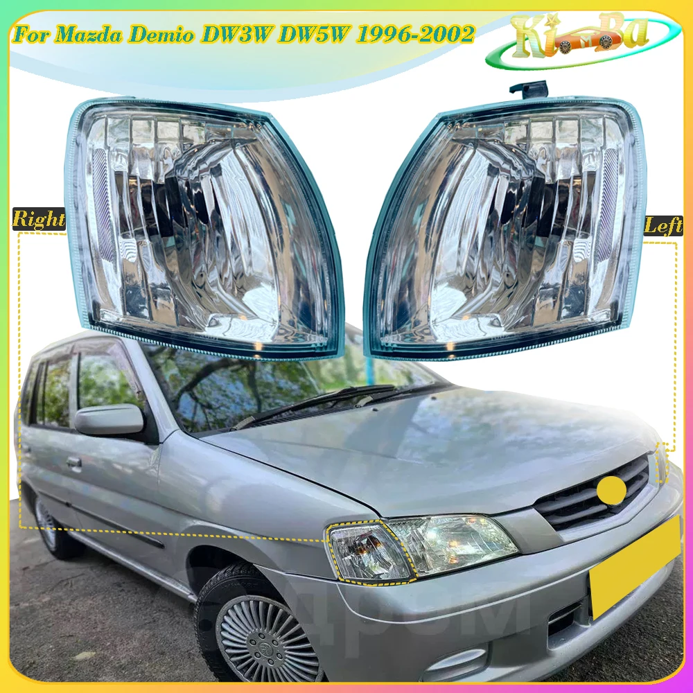 

KIMBA For Mazda Demio DW3W DW5W 1996-2002 Front Headlight Marker Lamp Turn Signal Side Fender Lights Corner Light Without Bulb