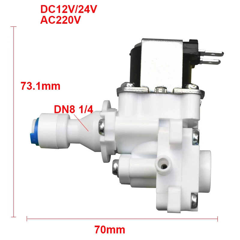 

Solenoid Valve Plastic Water Valve Intelligent Toilet Valve Pressure Reducing Valve Regulator Valve DN8 1/4" DC12/24V AC220V