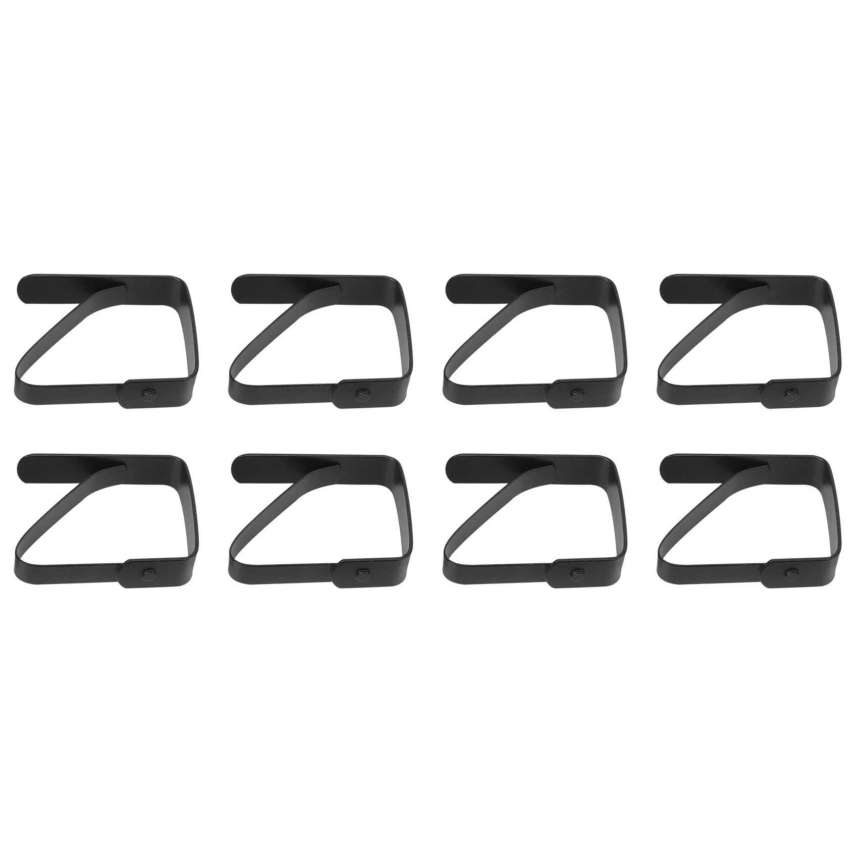 Customer Favorite 8 Pack Stainless Steel Tablecloth Clips Black Picnic Tablecloth Clips Adjustable Anti-Skid Fixed Clip Table Cl