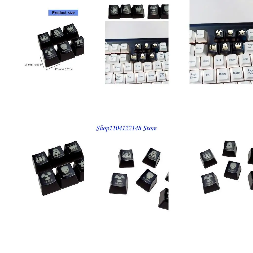 لوحة المفاتيح الميكانيكية P9FA لأغطية مفتاح 6 مفاتيح ABS OEM ملف تعريف #1