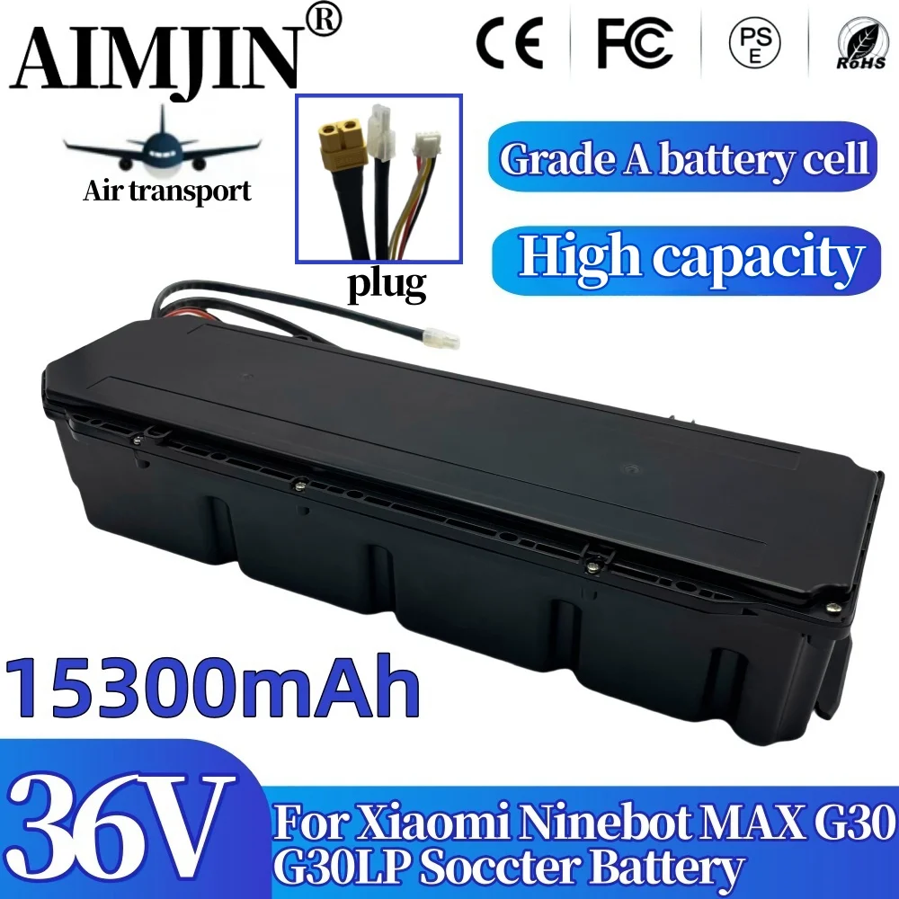 

G30 10S6P 36V Soccter battery 18650 battery pack 15300mAh For Xiaomi No.9 Ninebot MAX G30 G30LP G30D Soccter