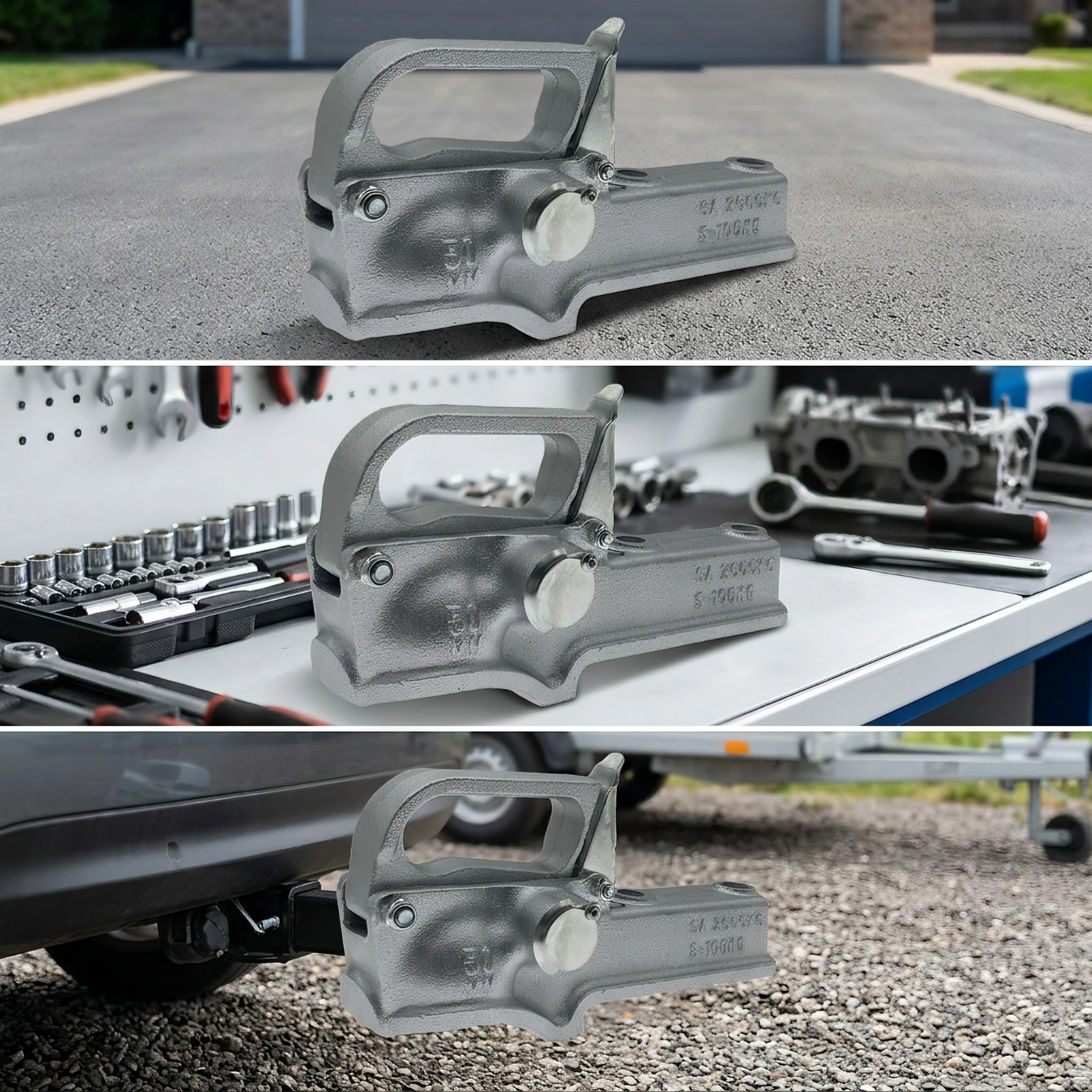 Trailer Coupler 50mm Towing Coupler Hardware High-Strength Secure