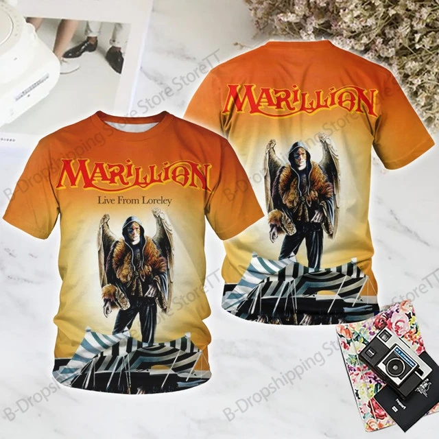 روك باند ماريليون ثلاثية الأبعاد تي شيرت مطبوع الرجال النساء موضة الهيب هوب قصيرة الأكمام بلايز تيز ملابس رجالي للرجال بلايز Y2k #3