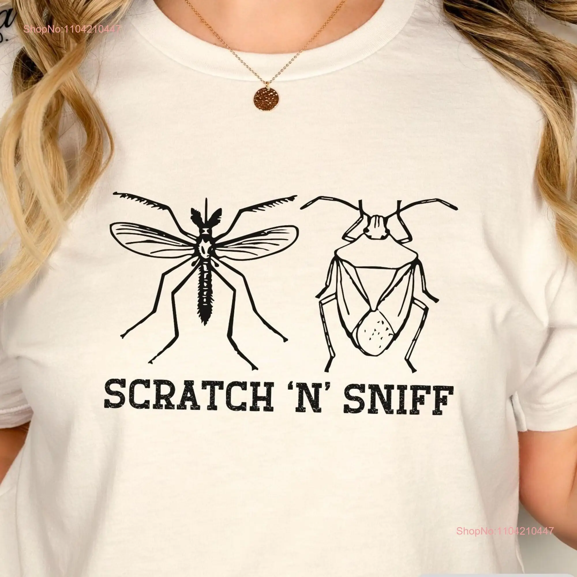 Scratch and Sniff Mosquito Stink Bug Funny T Shirt for Insect Lovers Enthusiasts Summer Entomology Lover SSW