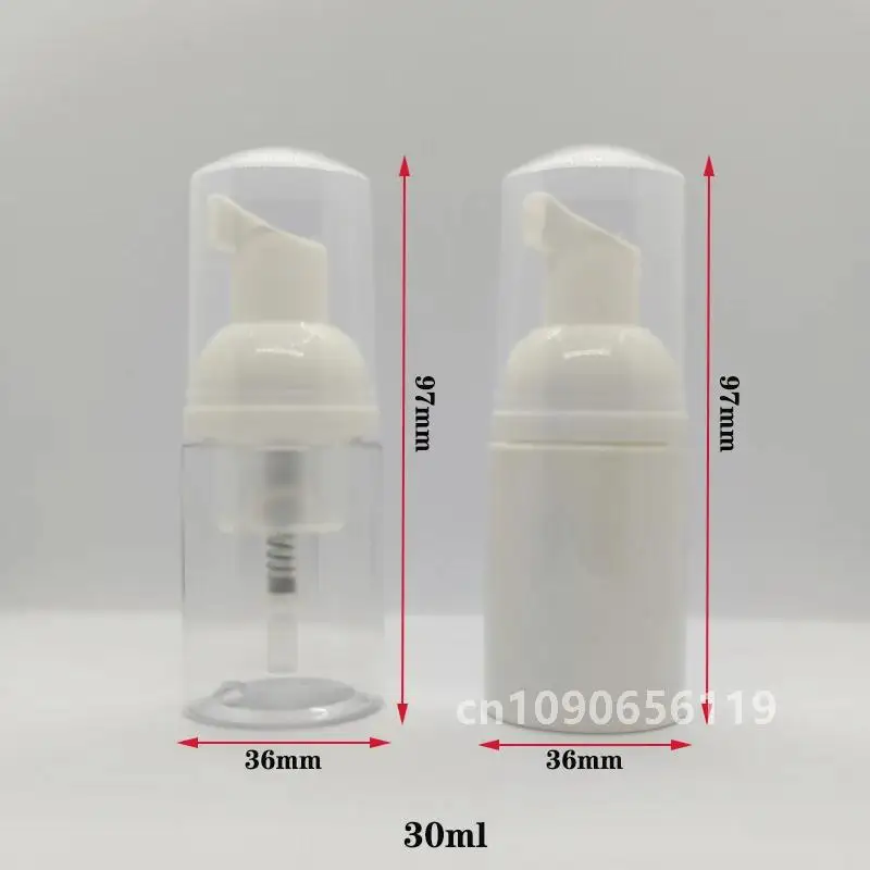 24 pack 30ML Foam Dispenser Bottle Plastic Refillable Portable Mini Foam Bottle Foaming Soap Dispenser Pump Bottles for Travel