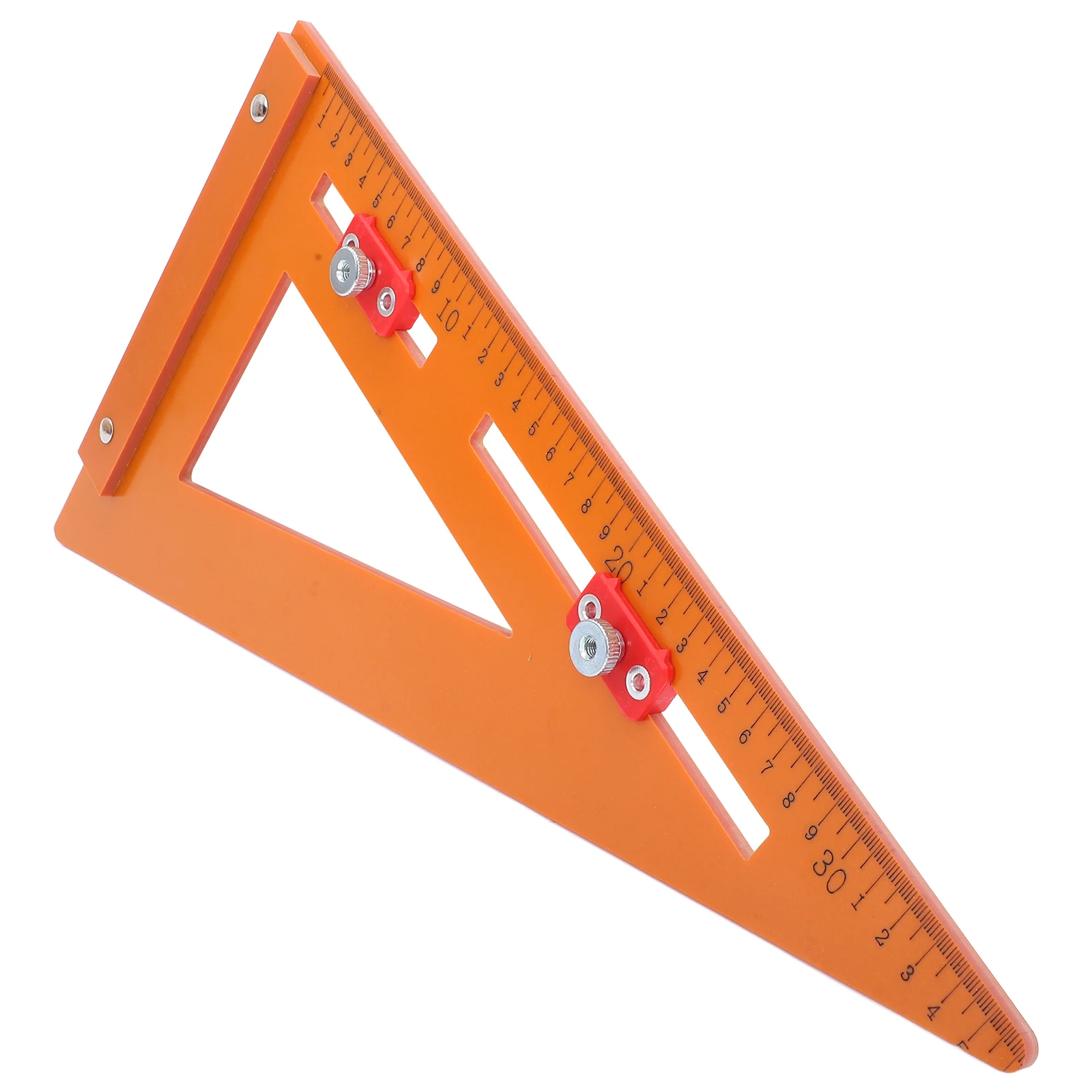 

Ruler Positioning Triangle Multi Measuring Woodworking Right Angle Tool Clear Numbers Sturdy Lightweight Carpentry