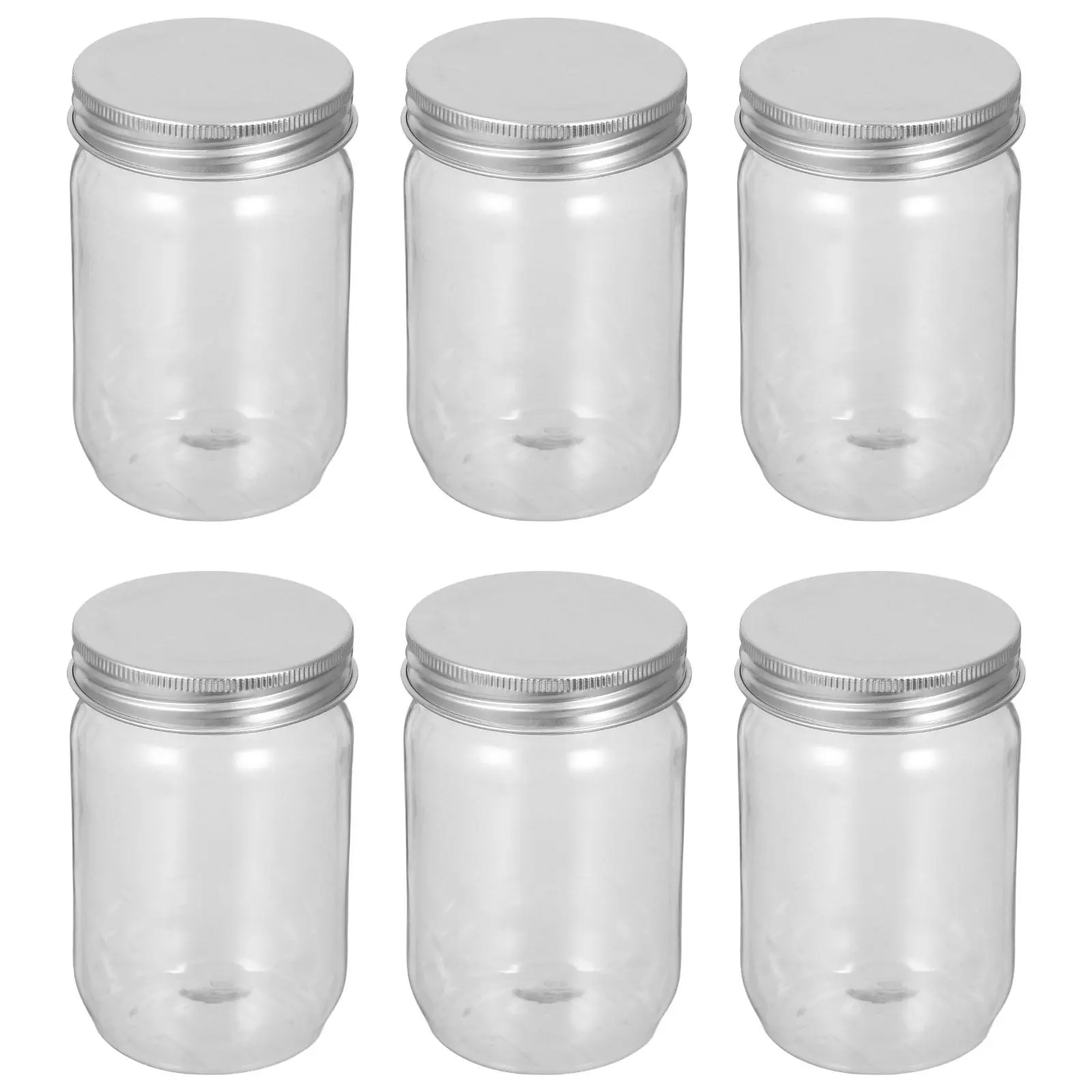 ขวดโหลพลาสติกใส 6 ชิ้น พร้อมฝา - Food Storage With Lids บทวิจารณ์และราคา