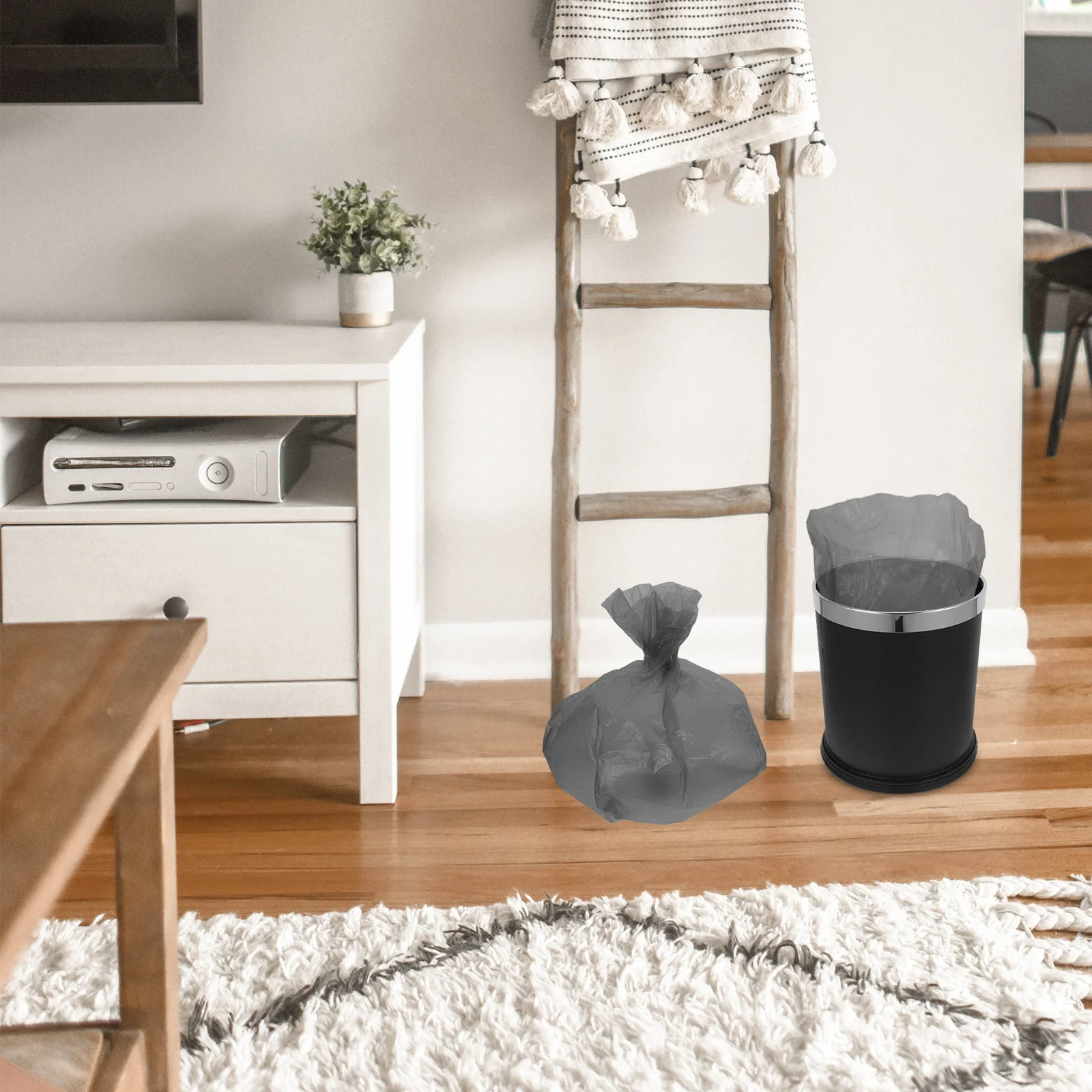 

100pcs Biodegradable Garbage Thickened Leak-Proof Trash Bags For Bathroom Kitchen Office Home Large Capacity Durable Plastic