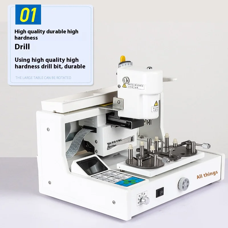 NH-3G Digital Drilling Machine Frameless Lens And Eyewear Processing Equipment Fully Automatic Intelligent CNC Drilling Machine