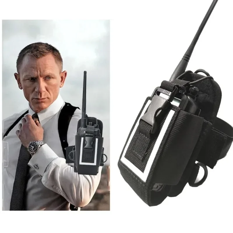 Capa Protetora de Nylon Grande Fluorescente MSC-20M para Walkie Talkie Yaesu Baofeng UV-5R BF-888S UV-9R Plus TYT Woxun