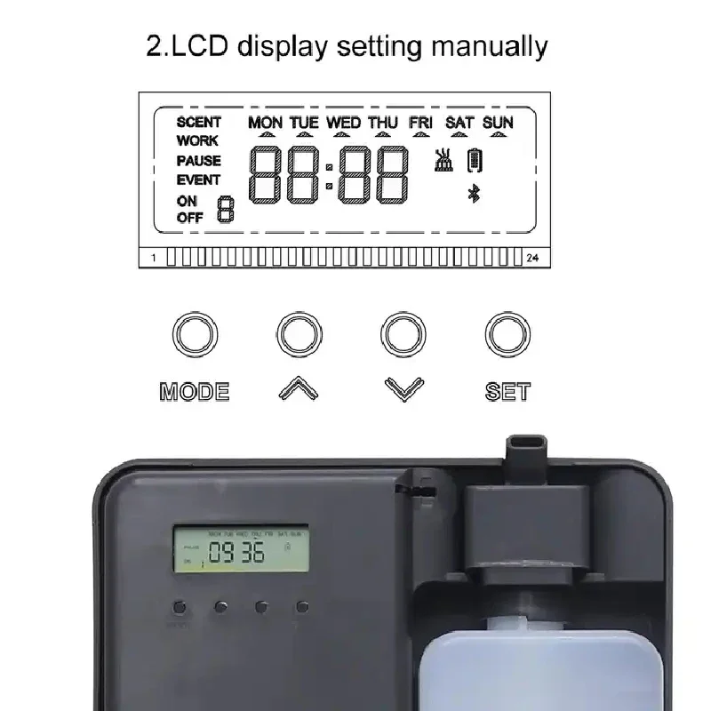 스마트 앱 제어 아로마 디퓨저, 타이머 기능, 아로마 테라피 에센셜 오일 디퓨저, 홈 오피스 호텔용, 500ml
