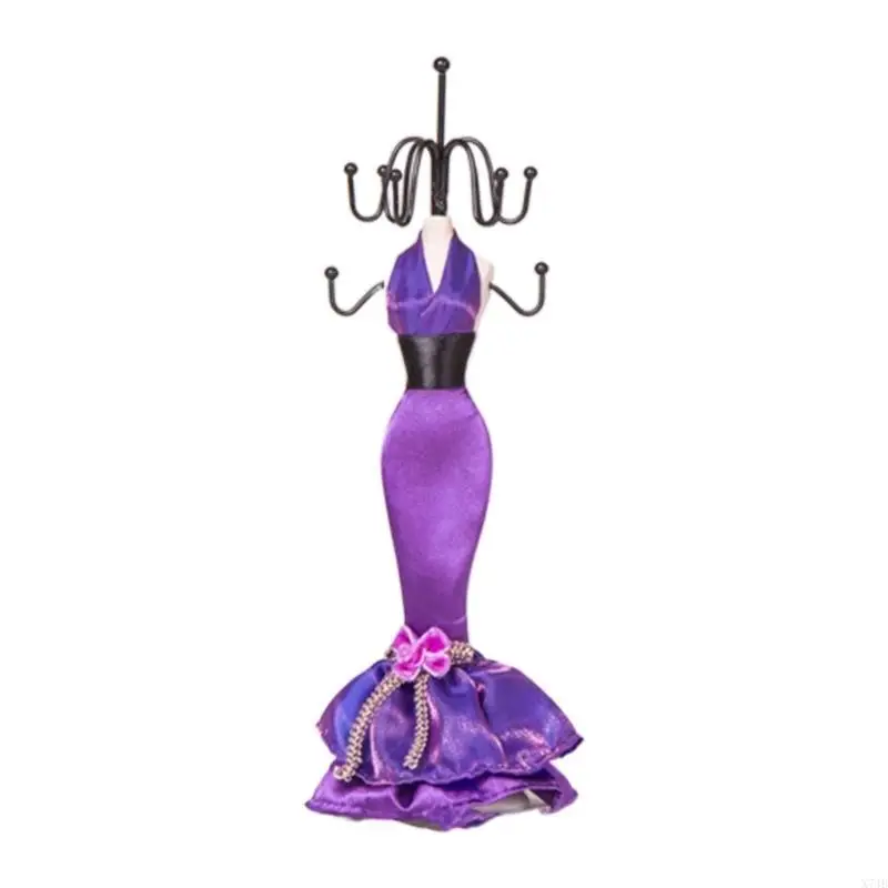  Elegant Jewelry Tower Delicate Doll Model for Earrings Necklace Bracelet Storage