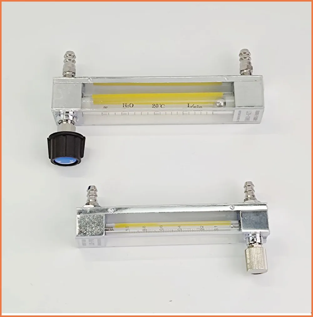 

gas LZB-3 16-160ml/min glass rotameter flow meter with control valve for Air float gas rotameter,it can adjust flow lzb3