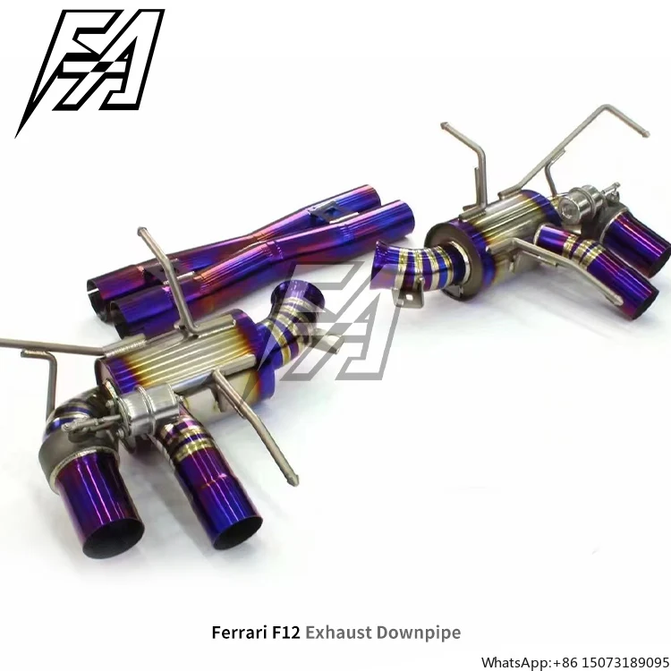 For  F12 Titanium Exhaust System Tail Section Electric Valve Muffler Exhaust Car Tail Exhaust Transformation Remote
