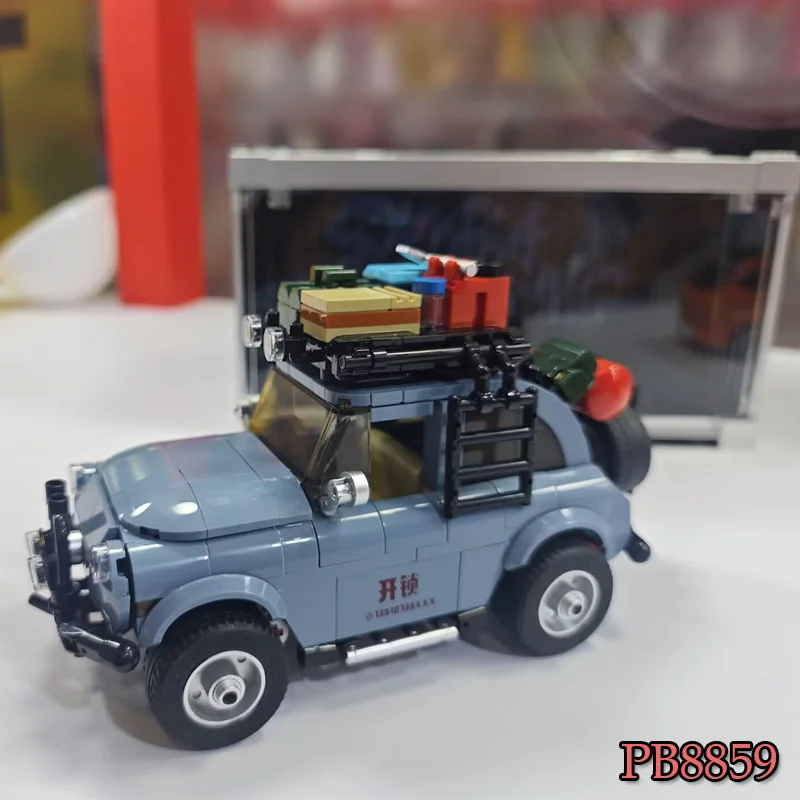 

MOC Unlockout Service Модель автомобиля Строительные блоки с витриной PB8859 Собранный пищевой автомобиль Коллекционная игрушка Мини-кирпичи Подарок