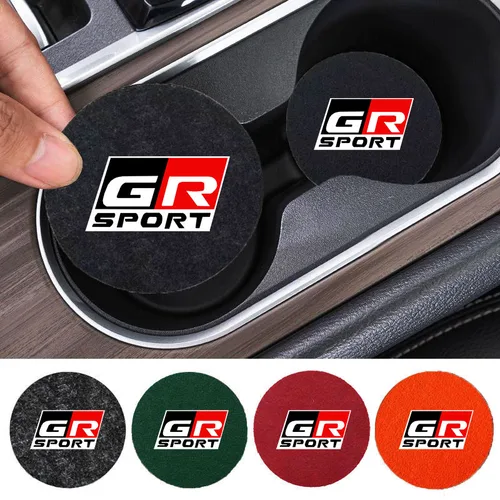 Imagen 1 del producto Posavasos de agua, estera de tanque de almacenamiento, almohadilla antideslizante para Toyota GR Sport Gazoo Racing Yaris 86 Corolla Hilux Supra C-HR, accesorios