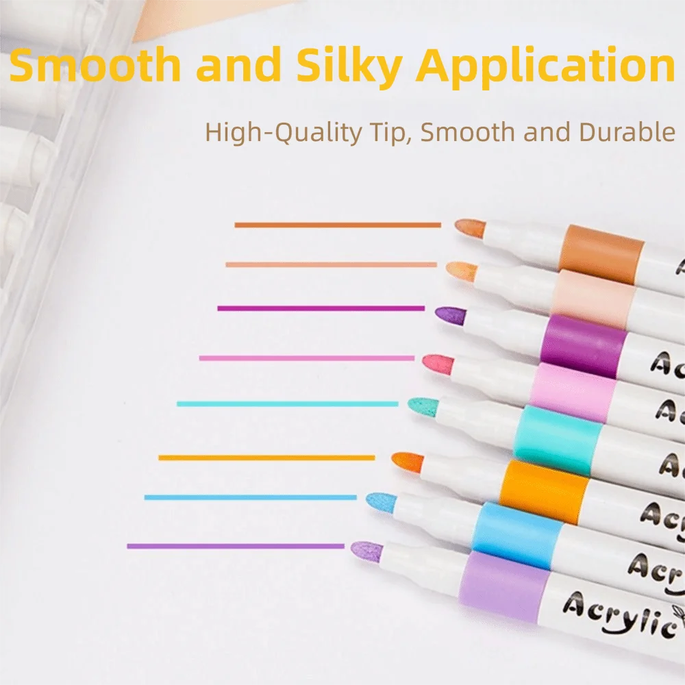 ชุดปากกาอะคริลิค 80 สี หัวแหลม ปากกาสีน้ำ สำหรับงานศิลปะ ปลอดสารพิษ ใช้ได้กับเด็ก ระบายสี วาดภาพ กราฟฟิตี