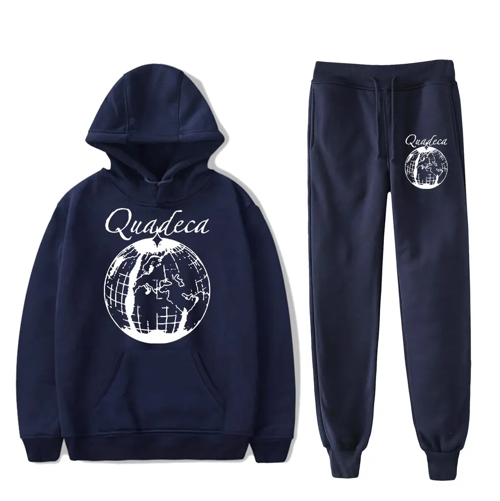 

Quadeca Vanisher Globe 2025 tour hoodies suits pocket drawstring sweatshirt men/women Strap sports pants