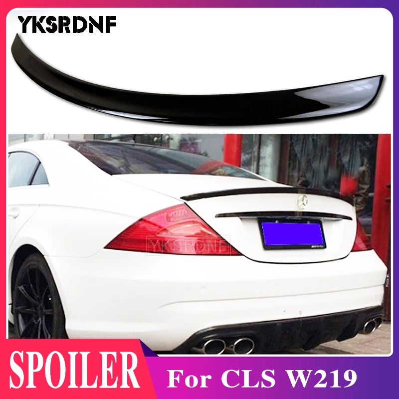 

For CLS Class W219 CLS280 CLS320 CLS350 CLS500 CLS55 CLS63 2004 - 2011 High Quality ABS Rear Spoiler Wing Trunk Lip Car Styling