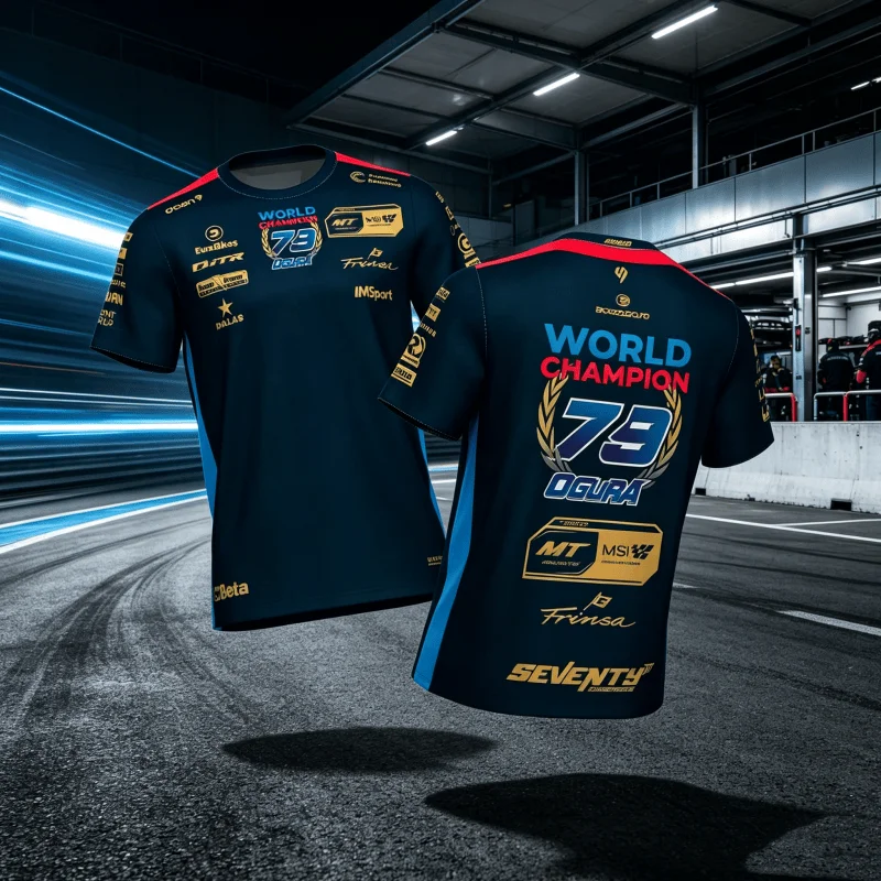 2026 Speed Drying MotoGP World Championship Theme Race T-shirt Motorcycle Riding Suit for Men Family Matching Family Kids Tees